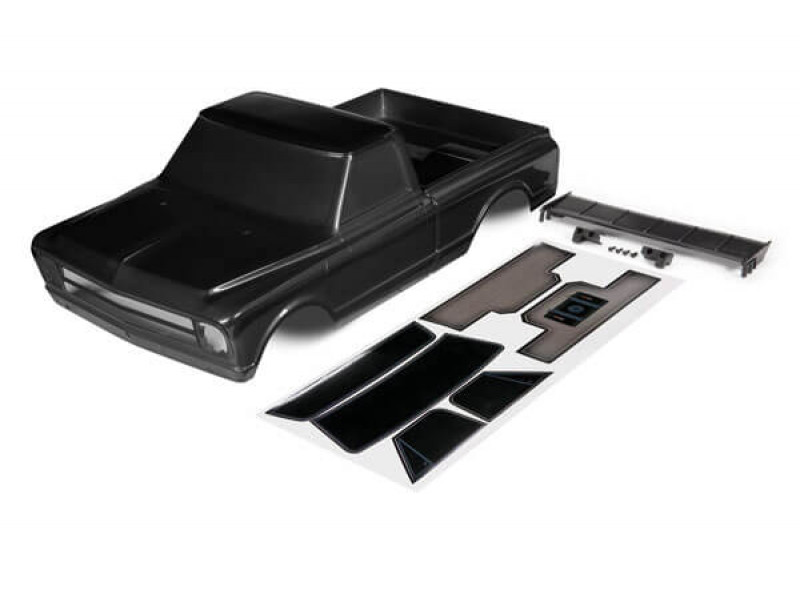 Traxxas Body, Chevrolet C10, zwart (geverfd) - TRX9411A