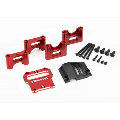 Traxxas Alu Midden diff. montage, Rood voor Sledge -TRX9584R