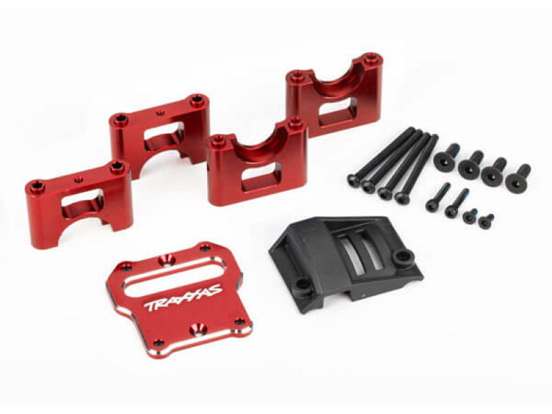 Traxxas Alu Midden diff. montage, Rood voor Sledge -TRX9584R