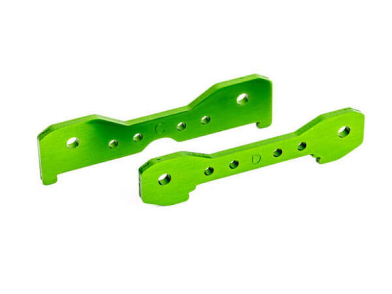 Traxxas Alu Tie bars, rear, 6061-T6, green - TRX9528G