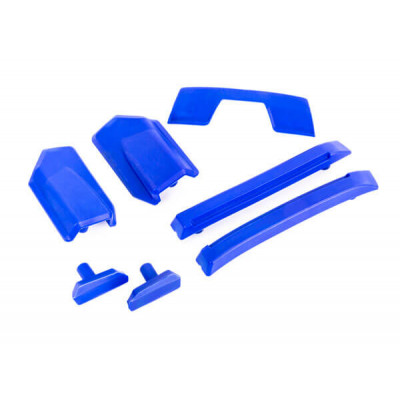 Traxxas Body verstevigingsset, blauw/ skid pads - TRX9510X