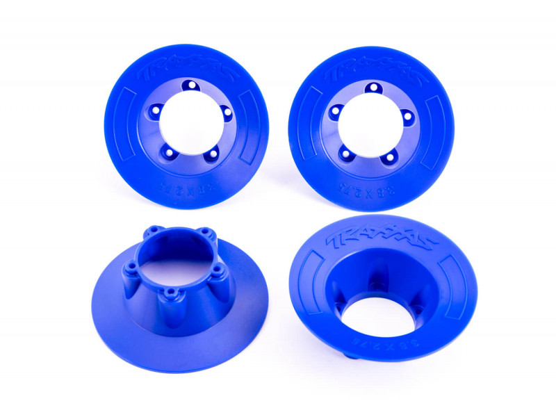 Traxxas Wheel cover, blue (4)  (fits #9572 wheels) -TRX9569X