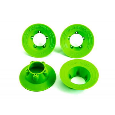 Traxxas Wheel covers, green (4) (fits 9572 wheels) -TRX9569G