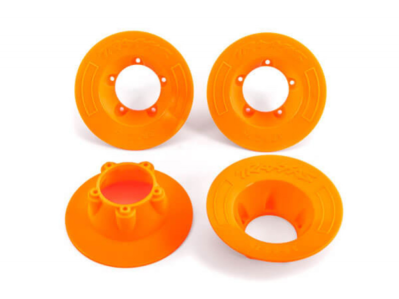 Traxxas Wheel covers, orange (4) (fits 9572 wheels)-TRX9569T