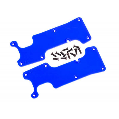 Traxxas Achterophanging Arm Covers Blauw voor Sledge - TRX9634X