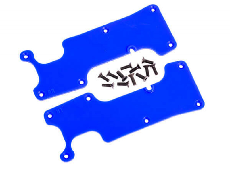 Traxxas Achterophanging Arm Covers Blauw voor Sledge - TRX9634X