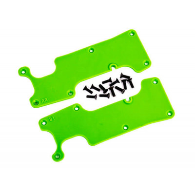 Traxxas Achterophanging Arm Covers Groen voor Sledge - TRX9634G