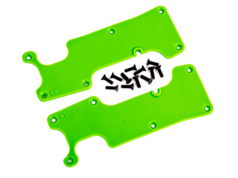 Traxxas Achterophanging Arm Covers Groen voor Sledge - TRX9634G