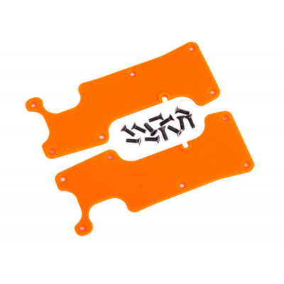 Traxxas Achterophanging Arm Covers Oranje voor Sledge - TRX9634T
