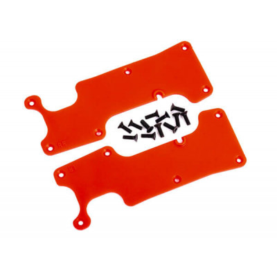 Traxxas Achterophanging Arm Covers Rood voor Sledge - TRX9634R