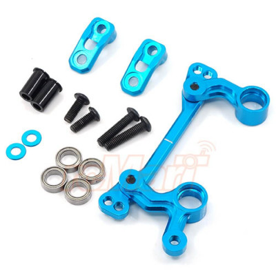 Yeah Racing Alu Stuurinrichting voor Tamiya M05 / M06 Chassis - Blauw