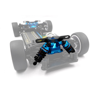 Yeah Racing Alu Springs Set and Gearbox Covers for Tamiya TT02 - Blue