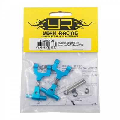 Yeah Racing Alu Adjustable Upper Arms Tamiya TT-02 - TT02-004BU
