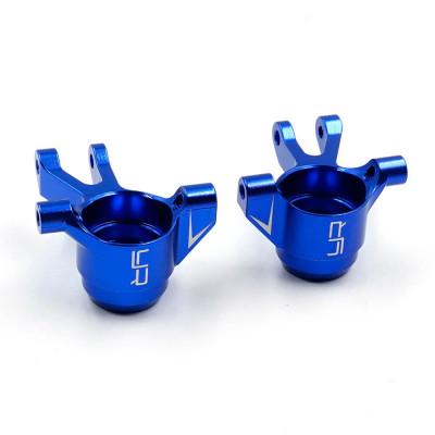 Yeah Racing Alu Steering Knuckles Blue – Traxxas Mini MAXX - TRMX-001DB