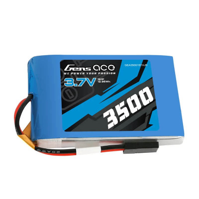 Gens Ace 3500mAh 3.7V 1S LiPo Battery with JR Plug