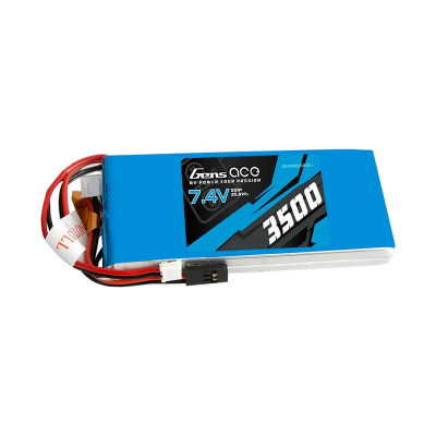 Gens Ace 3500mAh 7.4V 2S LiPo RX/TX Battery Pack