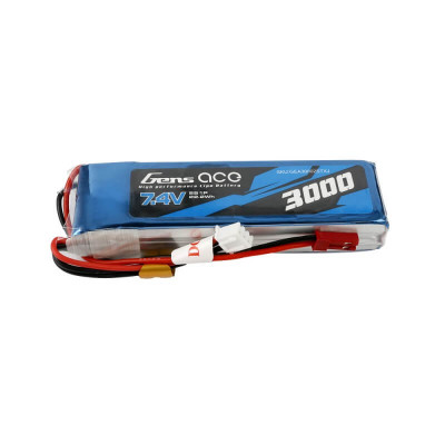 GensAce 2S LiPo Transmitter Battery 7.4V 3000mAh 