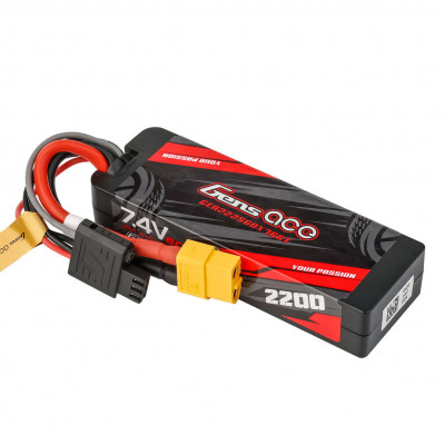 Gens Ace G-Tech 2200mAh 7.4V 2S LiPo Hardcase Battery - XT60