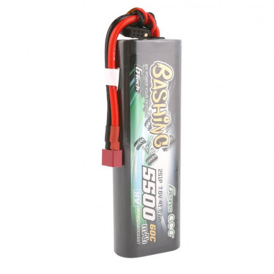 Gens Ace G-Tech 2S HC LiPo Battery 7.4V 5500mAh 60C - Deans