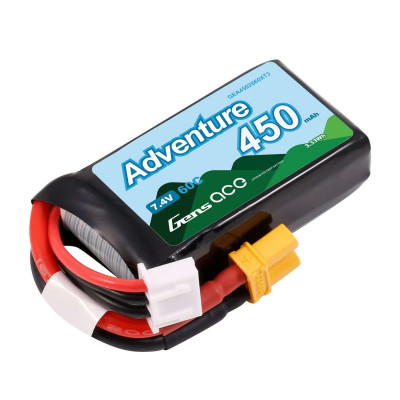 Gens Ace Adventure 2S LiPo 450mAh 7.4V 60C - XT30 - GEA4502S60XT3