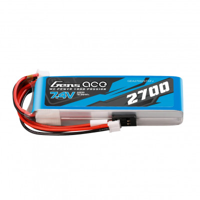 Gens Ace 2700mAh 7.4V 2S LiPo battery for Transmitter - GEA27002STXFJ
