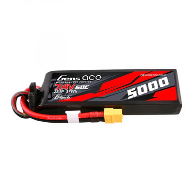 Gens Ace G-Tech LiPo 2S 5000mAh 60C for Traxxas - XT60