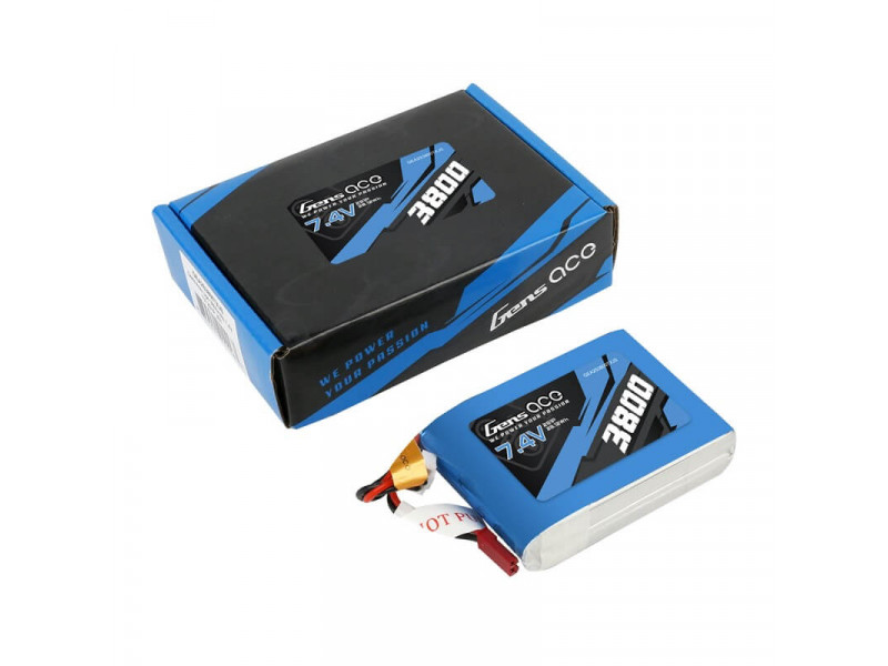 GensAce 3800mAh 7.4V 2S1P TX LiPo Batterij met JST-SYP Plug