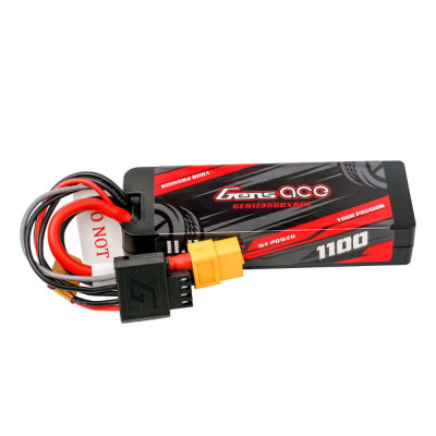 Gens Ace G-Tech 1100mAh 11.1V 3S LiPo Hardcase Battery - XT60 Plug
