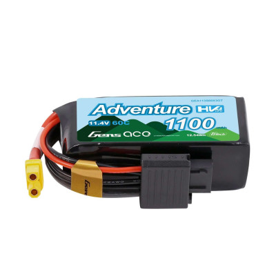 Gens Ace Adventure 3S LiPo 1100mAh 11.1V 60C - XT30 - GEA113S60X3GT