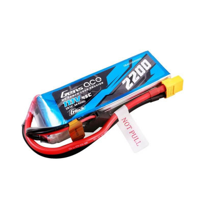 Gens Ace G-Tech 3S LiPo Battery 11.1V 2200mAh 45C - XT60