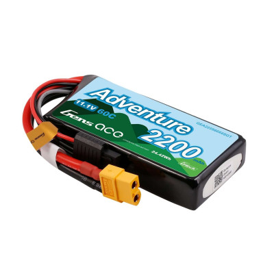 Gens Ace Adventure 3S LiPo 11.1V 2200mAh 60C - XT60 - GEA223S60X6SGT