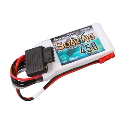 Gens Ace Soaring G-Tech 3S LiPo Accu 450mAh 11.1V 30C - JST