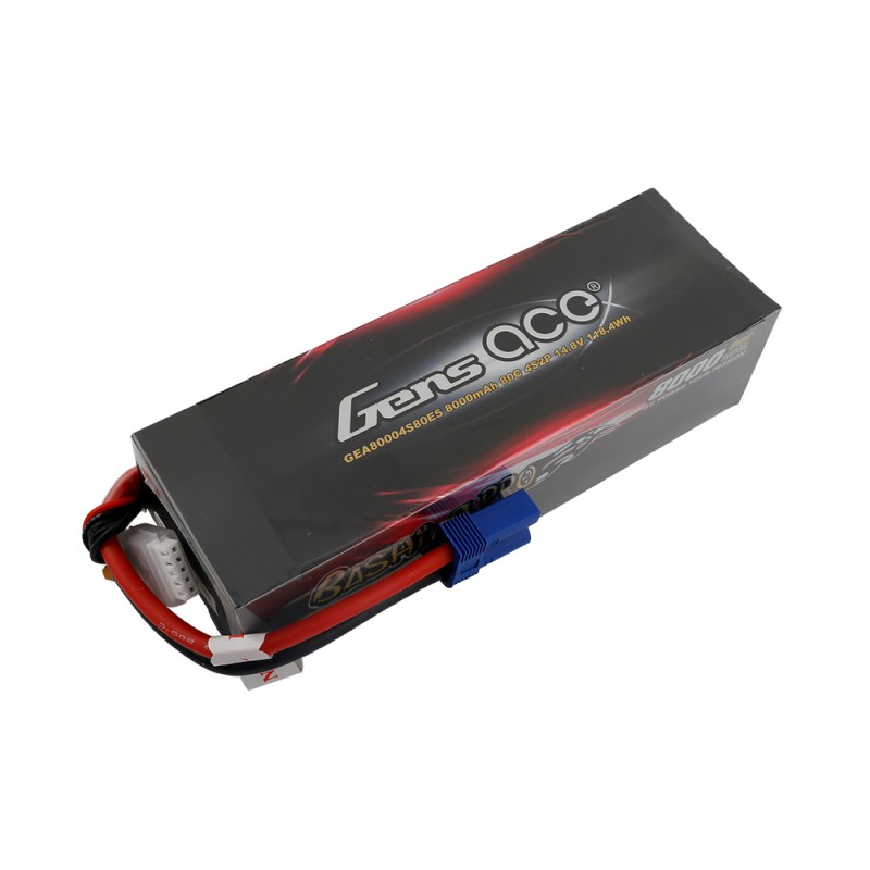 Gens ace Bashing Pro 4S2P Lipo 8000mAh with EC5 Connector