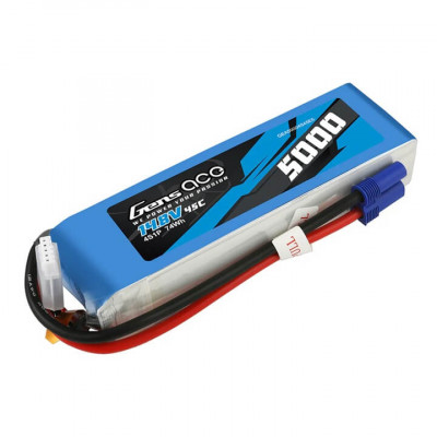 Gens Ace 5000mAh 4S 45C LiPo Battery – EC5 Connector