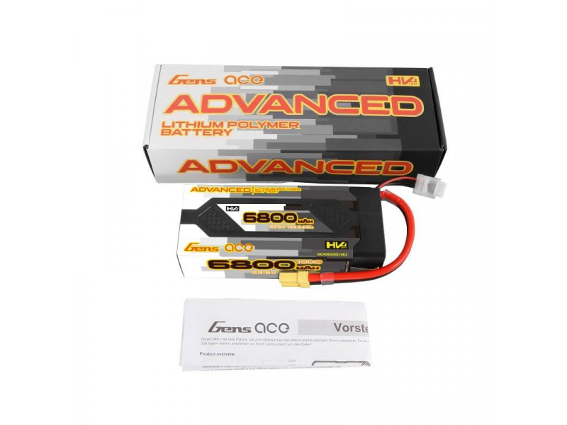 GensAce Advanced 6S LiPo Accu HC 22.8V 6800mAh 100C - EC5