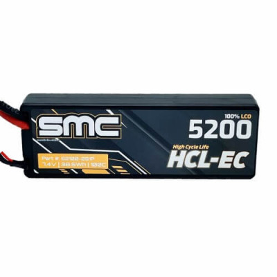 SMC Racing HCL-EC 2S LiPo 7.4V 5200mAh 100C Hardcase - SC5