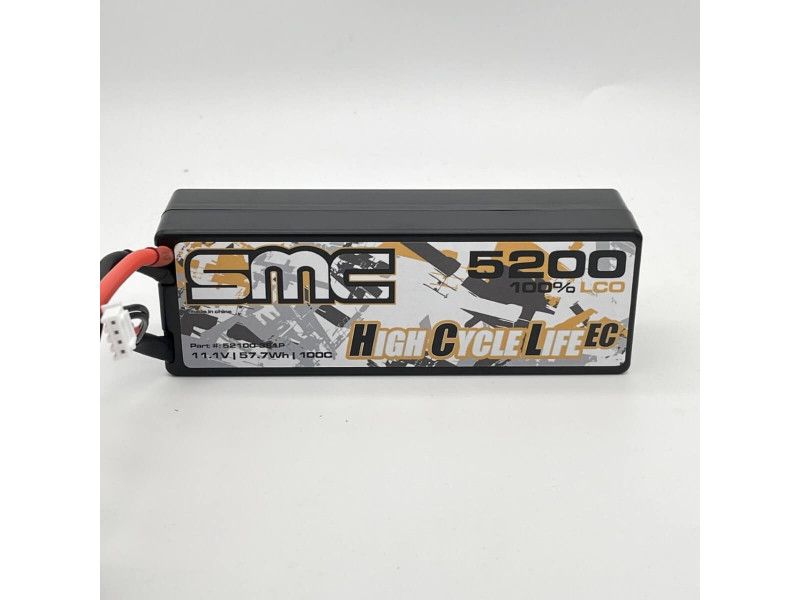 SMC Racing HCL-EC 3S LiPo 11.1V 5200mAh 100C Hardcase