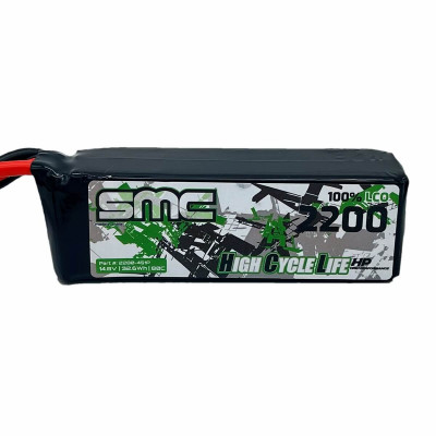 SMC Racing HCL-HP Flight Pack 14.8V 2200mAh 4S LiPo 80C - XT60