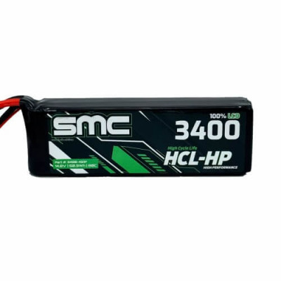 SMC Racing HCL-HP Flight Pack 14.8V 3400mAh 4S LiPo 80C - XT60