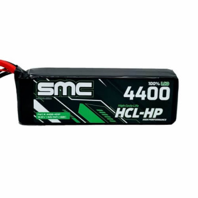 SMC Racing HCL-HP Flight Pack 14.8V 4400mAh 4S LiPo 80C - XT60