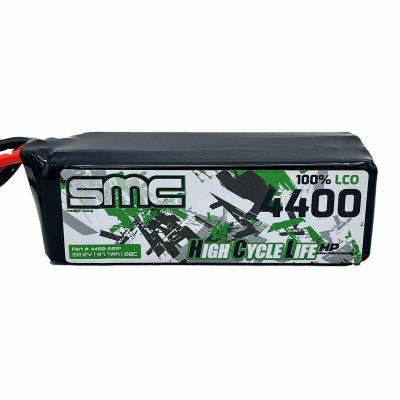 SMC Racing HCL-HP Flight Pack 22.2V 4400mAh 6S LiPo 80C - XT60