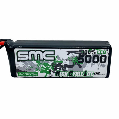 SMC Racing HCL-HP Flight Pack 14.8V 5000mAh 4S LiPo 80C - EC5
