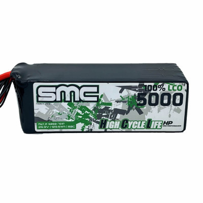 SMC Racing HCL-HP Flight Pack 25.9V 5000mAh 7S LiPo 80C - EC5