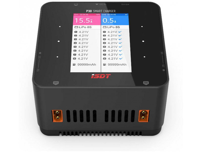 ISDT Dual Smart Charger P30 1-8S 2x1000W - DC