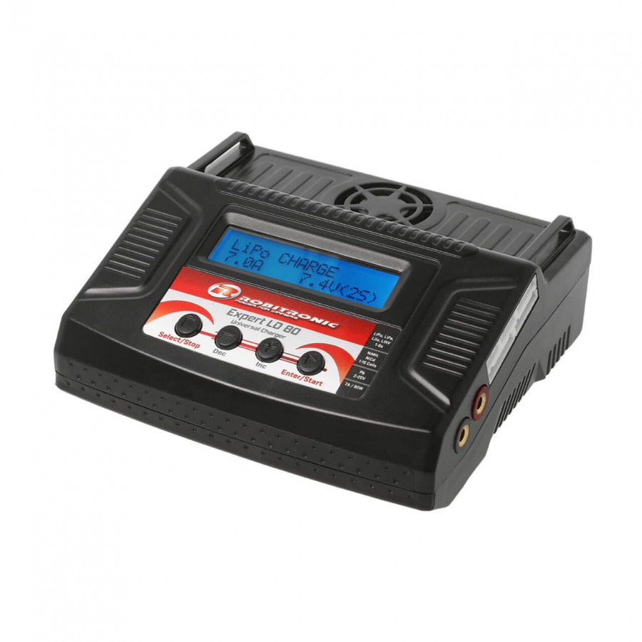 Robitronic Expert LD80 Battery Charger LiPO/NiMH 1-6S 80W - 230V