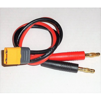 Charging Cable AMASS XT60 to 4mm Banana 30cm