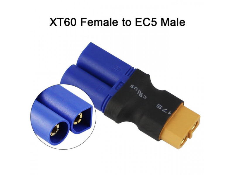  WTE Verloop Stekker XT60 Female naar EC5 Male