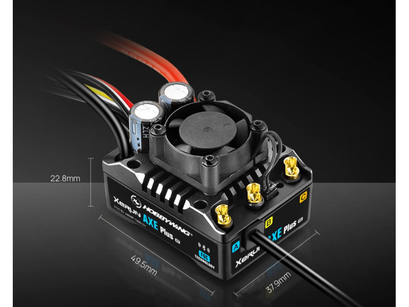 Hobbywing XeRun AXE Plus R3 Sensored Brushless ESC voor Crawler