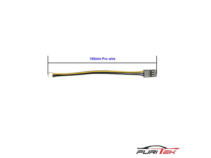 Furitek Servo JST-RX Aansluit Kabel 100mm - FUR-2045