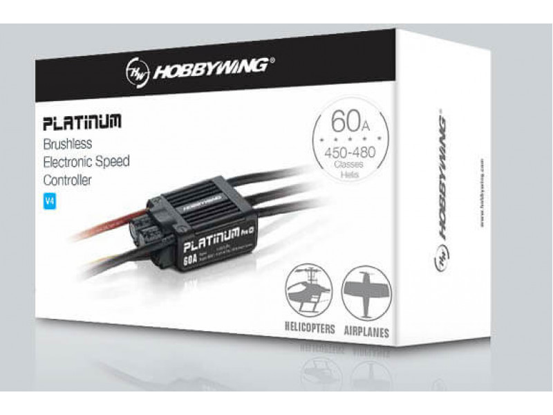 Hobbywing Platinum Pro 60A ESC V4 2-6S LiPO 7A BEC